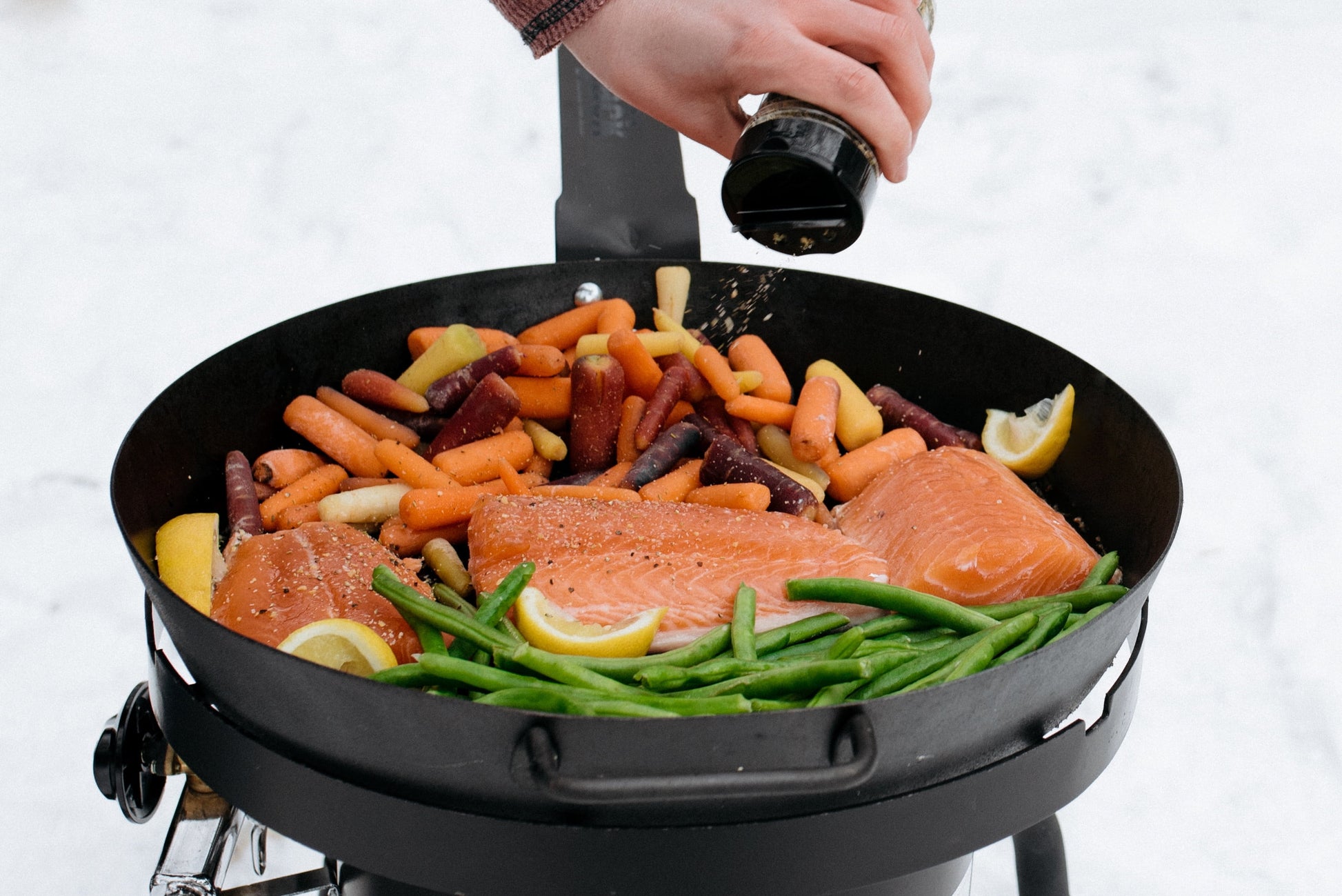 20" Lumberjack Skillet, SLJ20, True Seasoned, Deep Dish Pan
