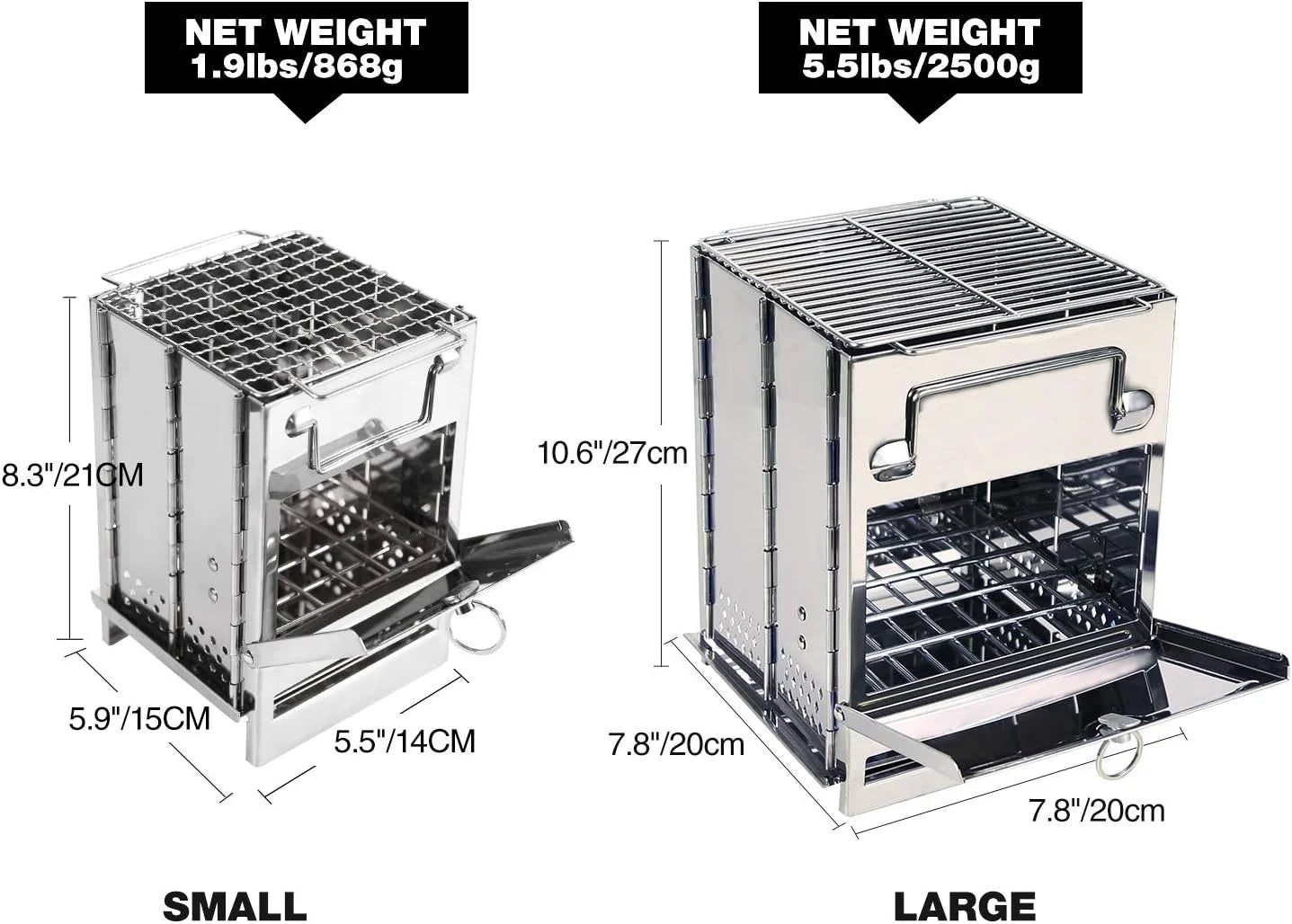 Portable/Collapsible Wood Burning Camp Stove