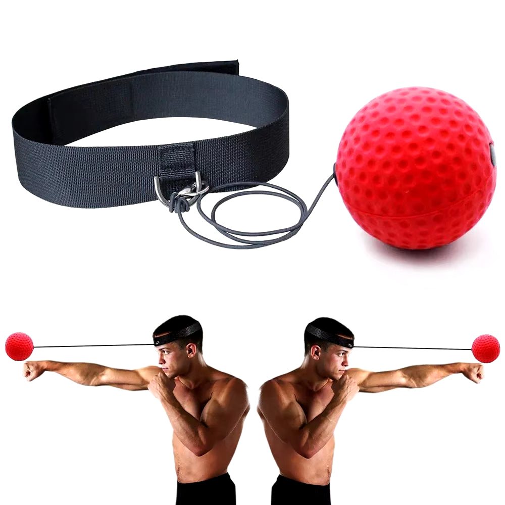 Boxing Magic Ball Reflex Speed Training with Headband Boxing Punching Balls Hand Eye Coordination Fitness Martial Arts Supplies/