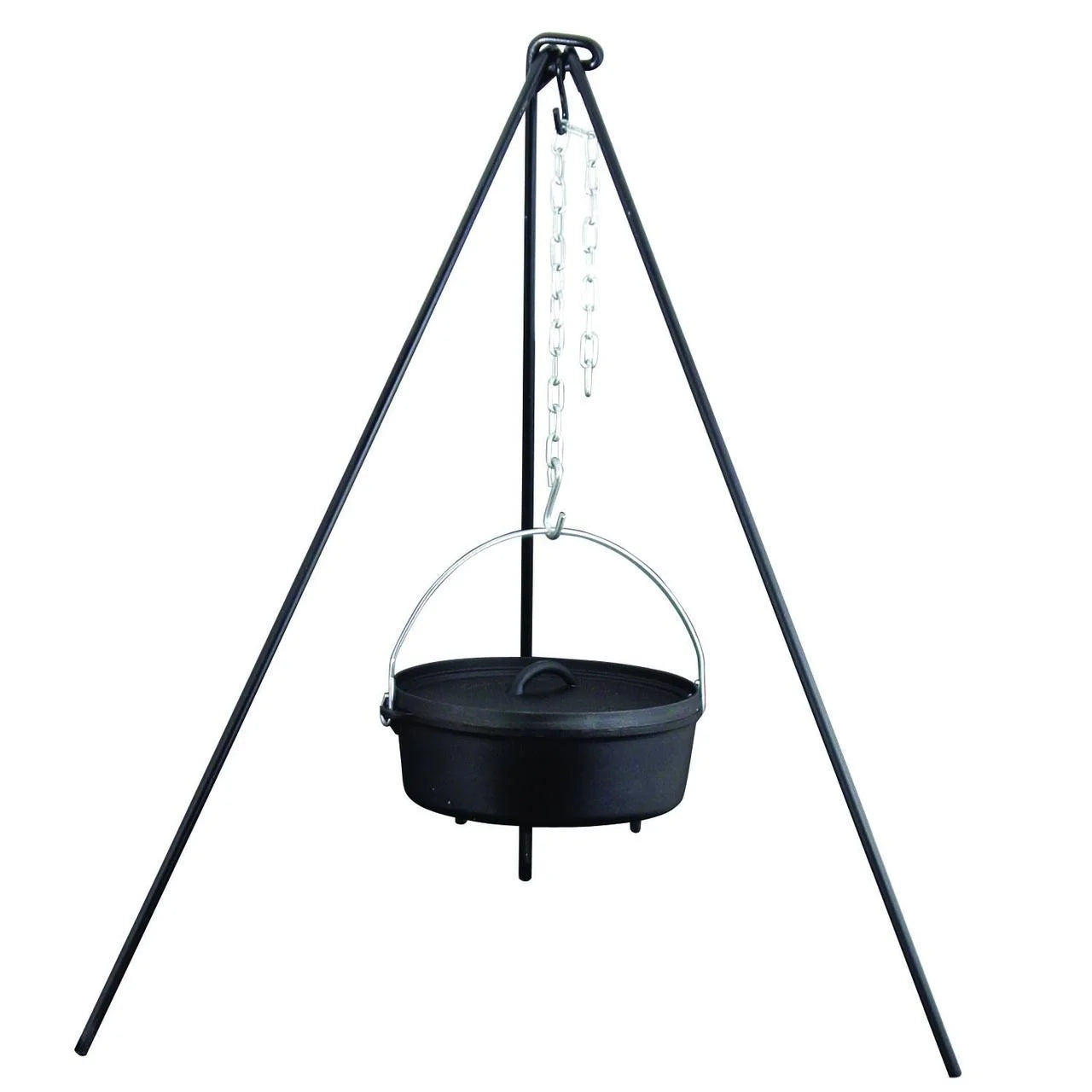 Dutch Oven 50" Tripod, Steel Chain for Hanging Cookware, TRIPOD50