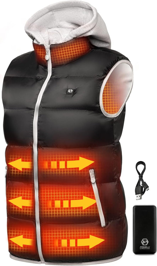 Women’S Lightweight Heated Vest with Battery Pack