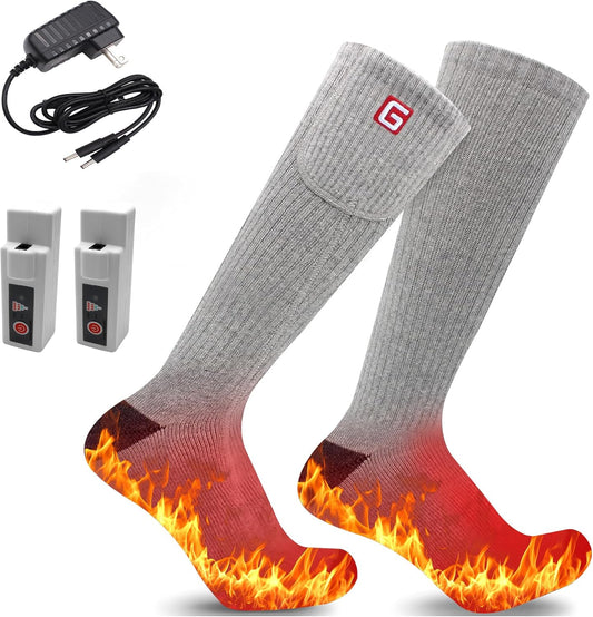 Heated Scoks Winter Electric Rechargeable 3 Heating Settings Thermal Sock for Men and Women