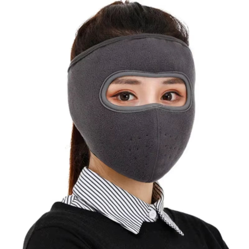 Winter Riding Face Mask Warmth Thickened Neck Ear Protection Wind Cold Resistance Breathable Electric Vehicle Full Mask Autumn