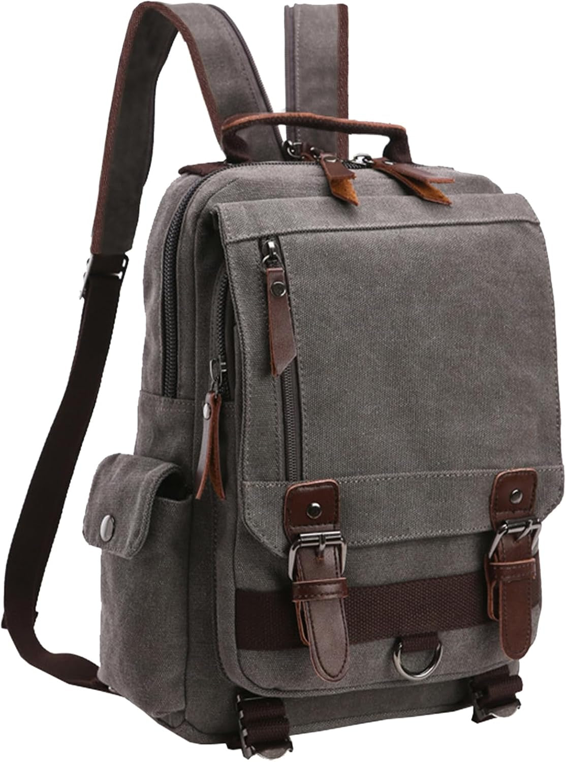 Canvas Cross Body Messenger Bag Shoulder Sling Backpack Travel Rucksack