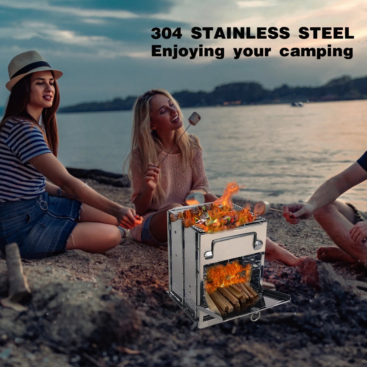 Portable/Collapsible Wood Burning Camp Stove