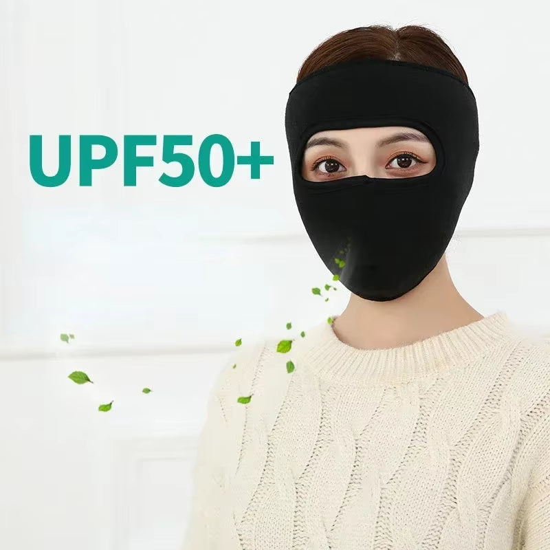 Winter Riding Face Mask Warmth Thickened Neck Ear Protection Wind Cold Resistance Breathable Electric Vehicle Full Mask Autumn