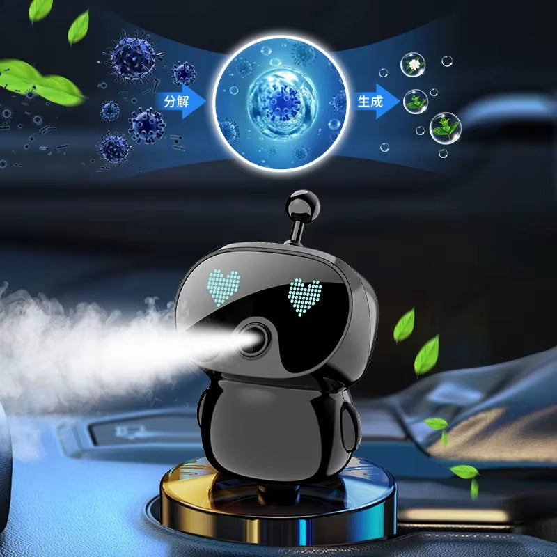 Advanced Robot Intelligent Aromatherapy Machine Automatic Spray Car Perfume Advanced Long-Lasting Fragrance Car Air Freshener