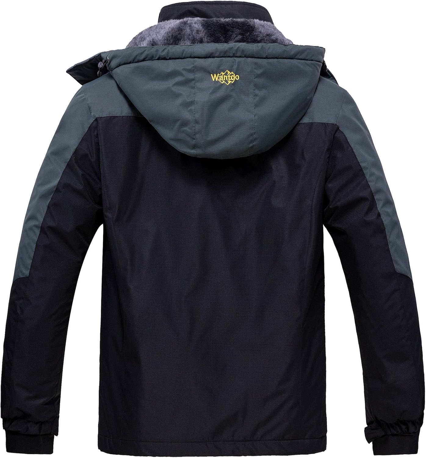 Men'S Mountain Waterproof Ski Jacket Windproof Rain Jacket Winter Warm Hooded Coat